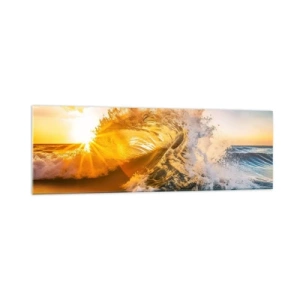 Glastavla - Bild på glas - Lek i sanden - 160x50 cm