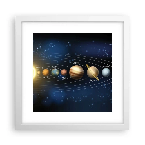 Affisch i vit ram - En av tio - 30x30 cm