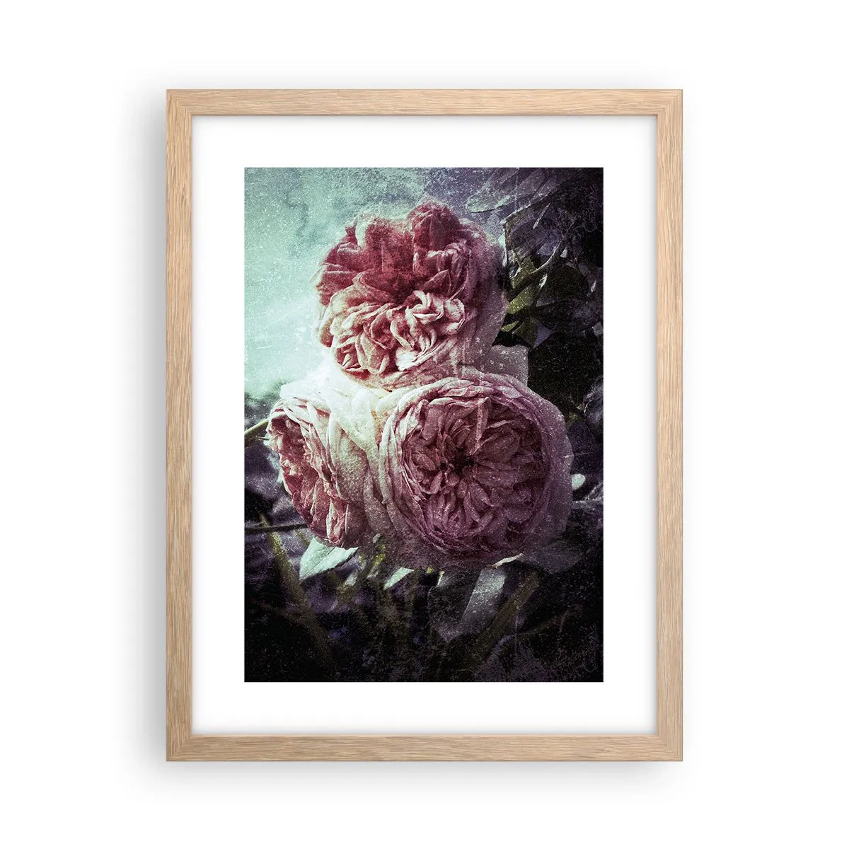 Affisch i ram av ljusek - I en romantisk atmosfär - 30x40 cm