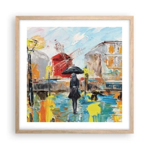 Affisch i ram av ljusek - Parislegender - 50x50 cm