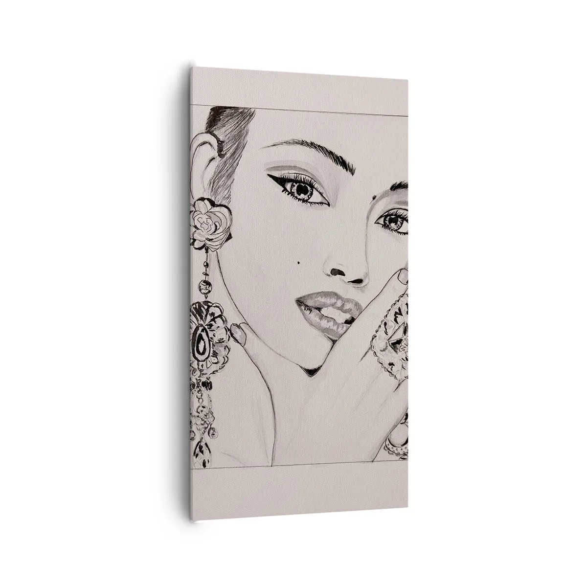 Canvastavla - Bild på duk - Den vackraste juvelen - 65x120 cm