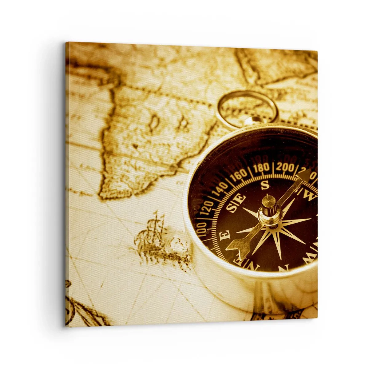 Canvastavla - Bild på duk - Västerut eller österut? - 60x60 cm