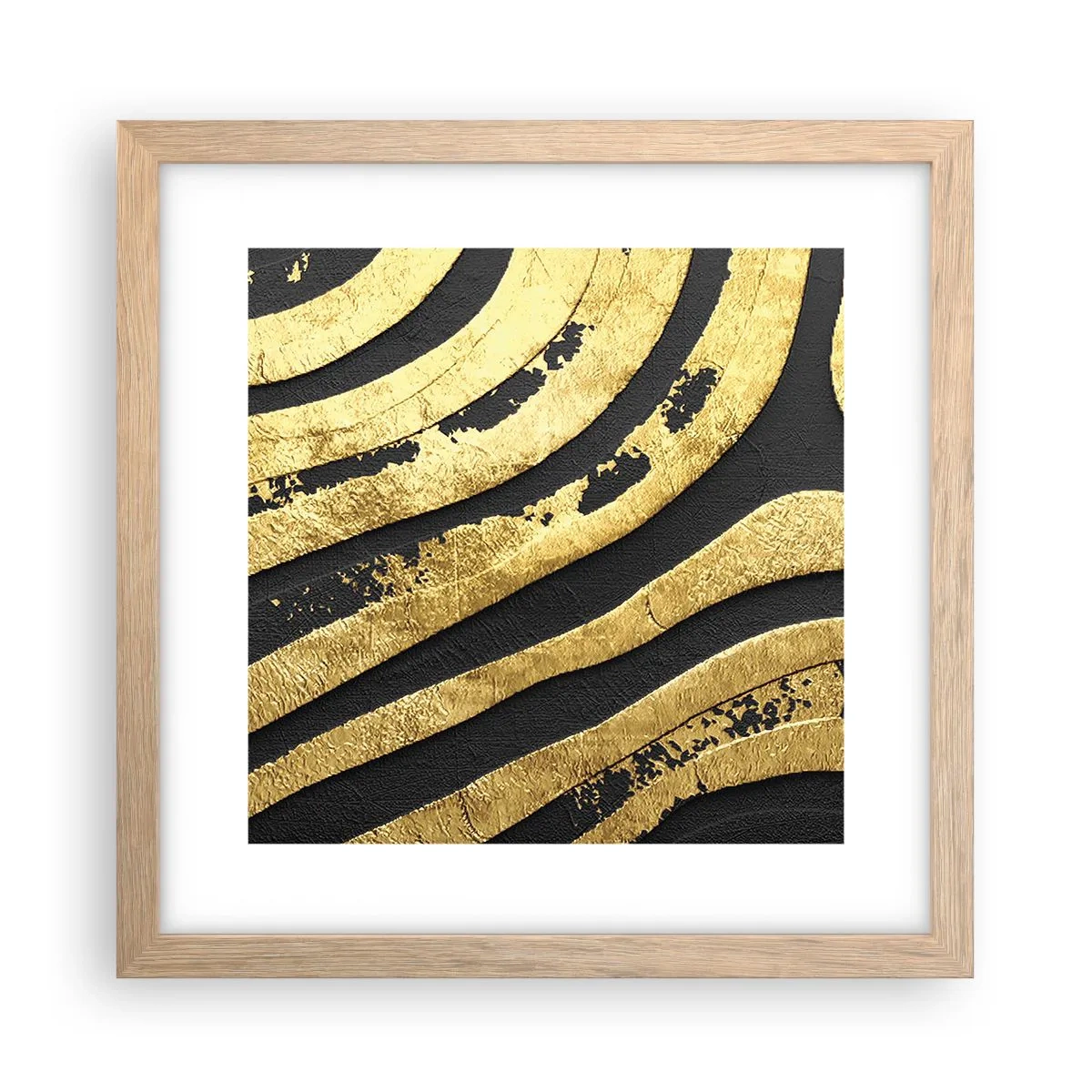 Affisch i ram av ljusek - Allt flyter - 30x30 cm