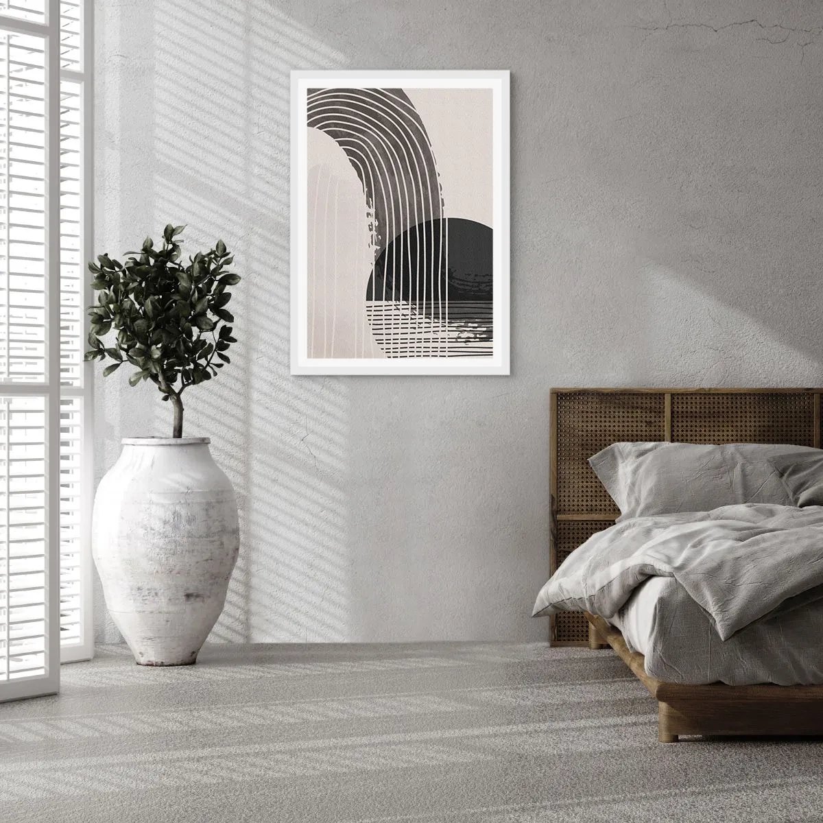 Affisch i vit ram - Dit och tillbaka - 70x100 cm