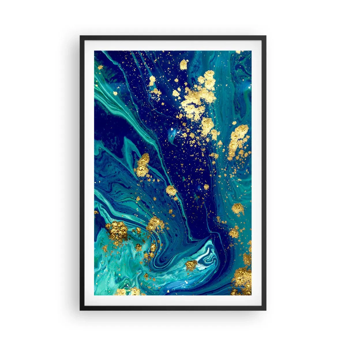 Affisch i svart ram - Solflingor  - 61x91 cm