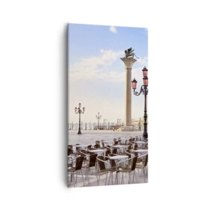 Canvastavla - Bild på duk - Välkommen, allt är färdigt - 55x100 cm