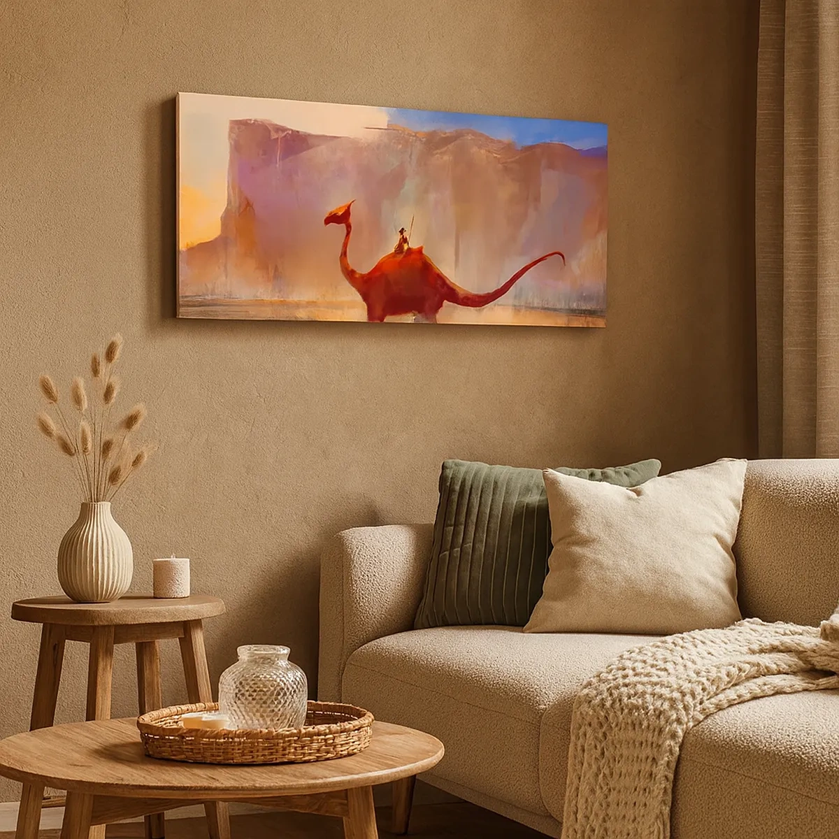 Canvastavla - Bild på duk - Om de inte dött ut - 30x30 cm