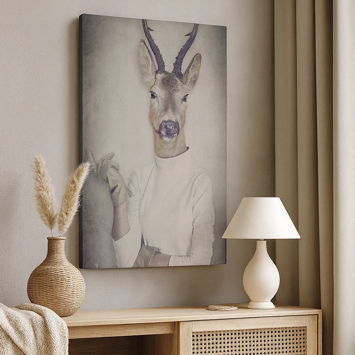 Canvastavla - Bild på duk - Må gesterna tala - 50x70 cm