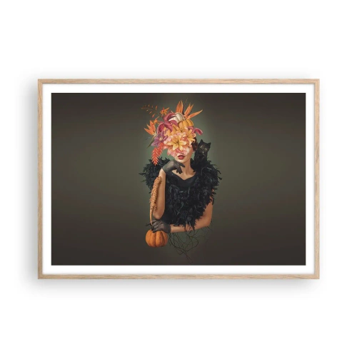 Affisch i ram av ljusek - Häxans troll - 100x70 cm