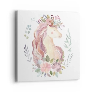 Canvastavla - Bild på duk - En inbjudan till sagornas värld - 40x40 cm