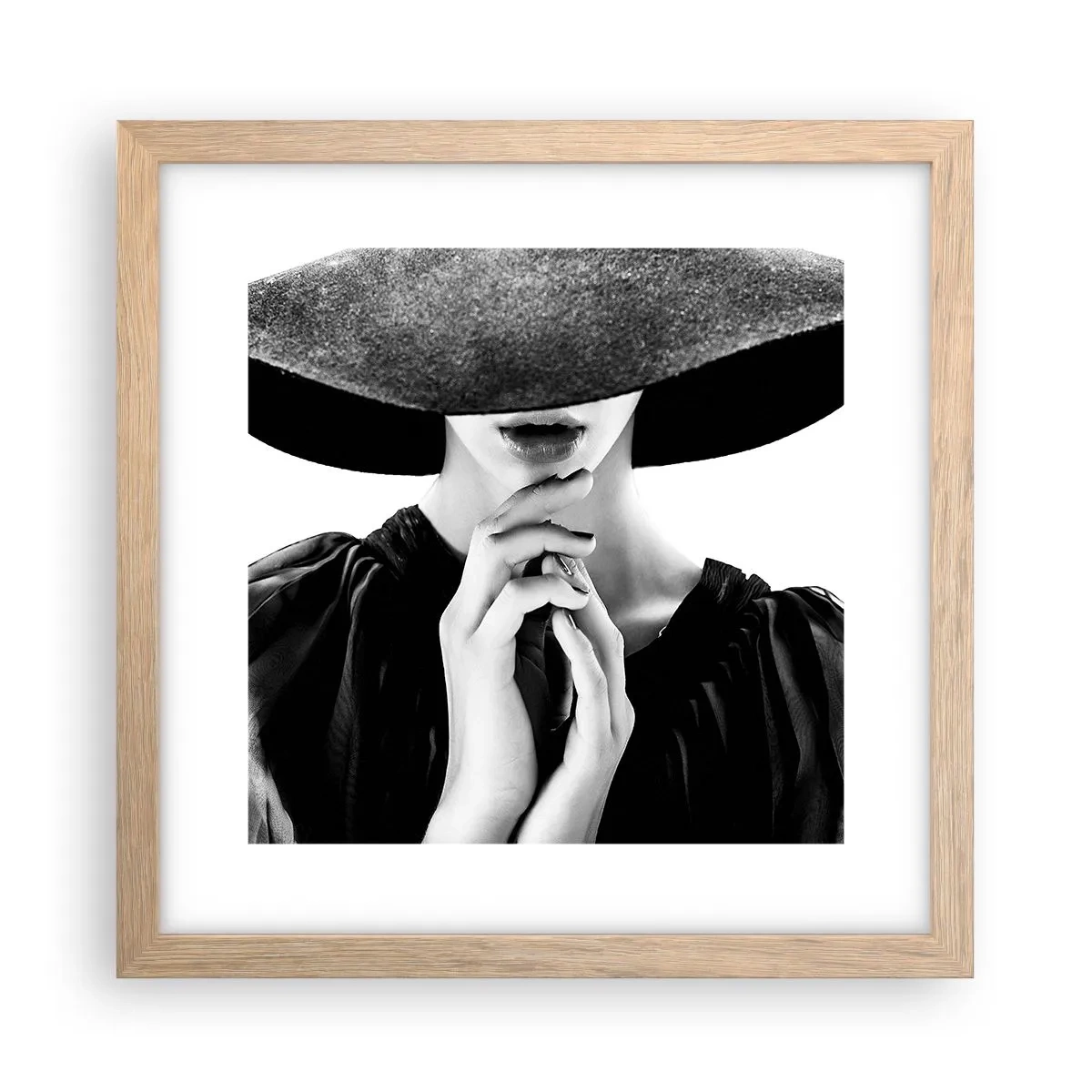 Affisch i ram av ljusek - Dold skönhet - 30x30 cm