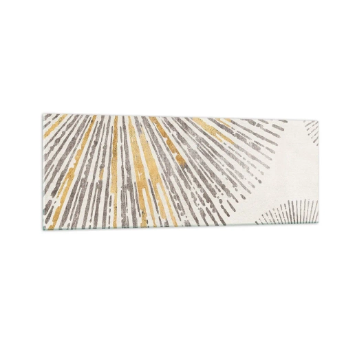 Glastavla - Bild på glas - Radiens skönhet - 140x50 cm