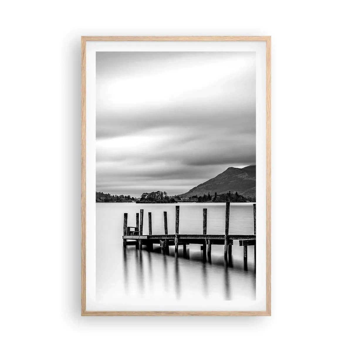 Affisch i ram av ljusek - Mildhet och styrka - 61x91 cm