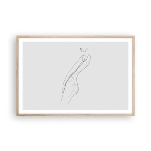 Affisch i ram av ljusek - Bara en utfästelse - 91x61 cm