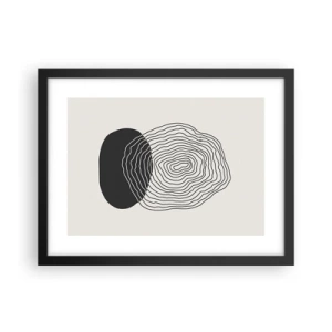 Affisch i svart ram - Varaktighet och vibration - 40x30 cm