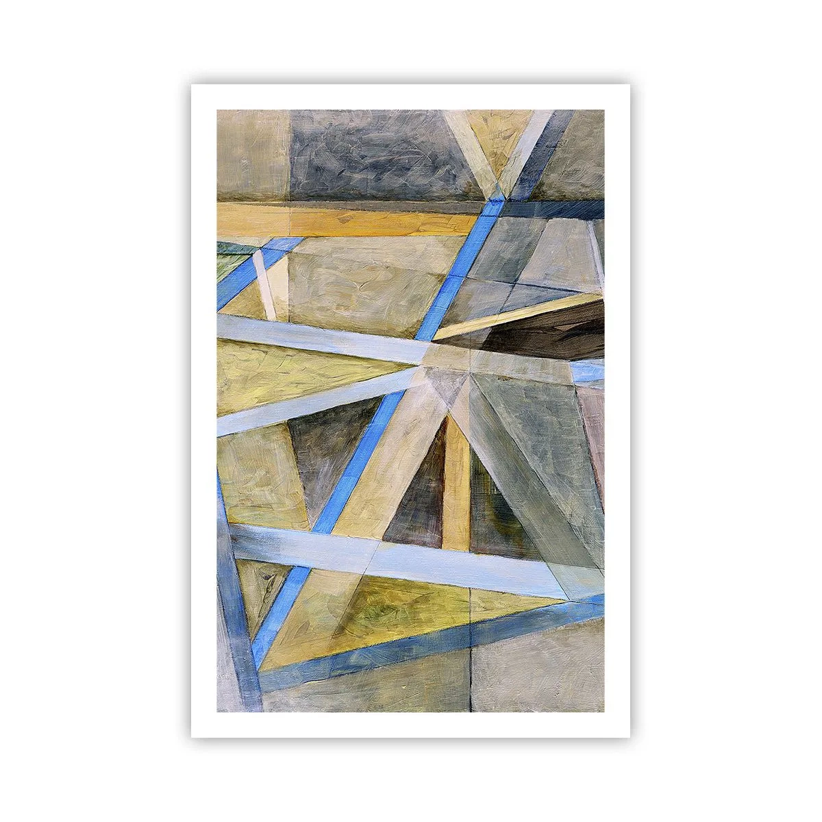 Affisch - Rakt fram eller diagonalt? - 61x91 cm