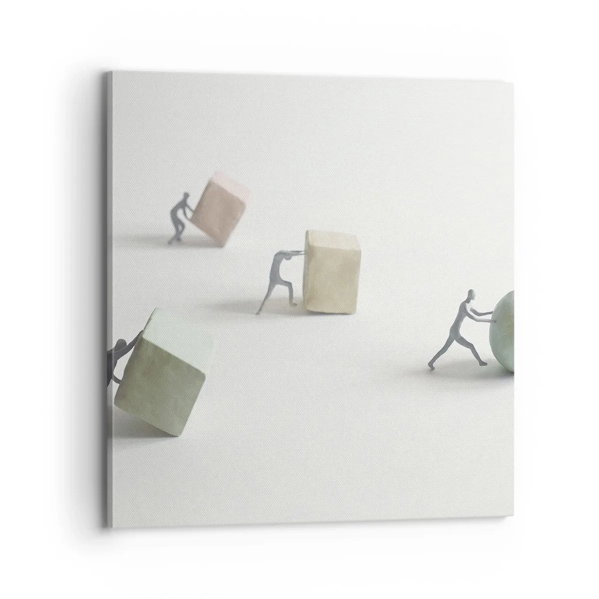 Canvastavla - Bild på duk - Livet leker - 70x70 cm