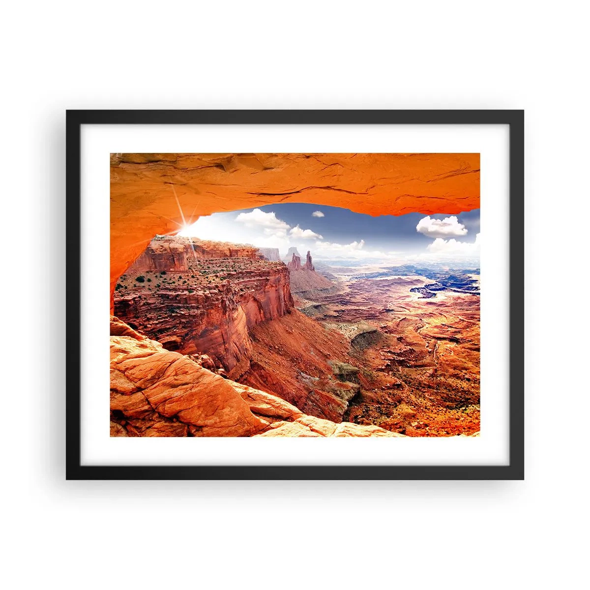 Affisch i svart ram - Skapat av naturen - 50x40 cm