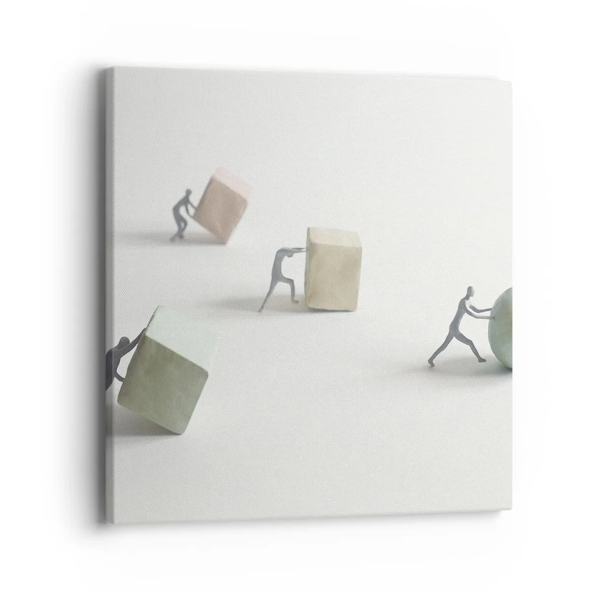 Canvastavla - Bild på duk - Livet leker - 40x40 cm