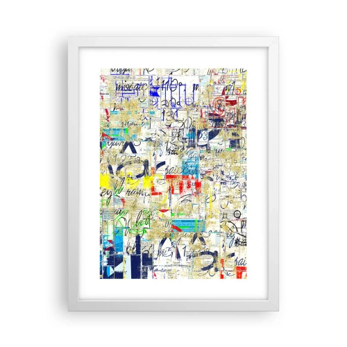 Affisch i vit ram - Helt enkelt gläder ögonen - 30x40 cm