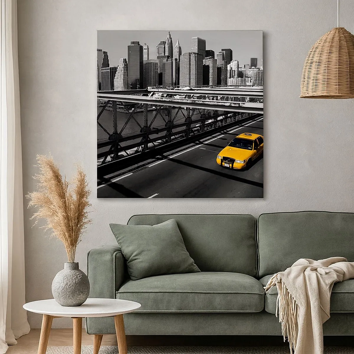 Canvastavla - Bild på duk - Storstadens färg - 30x30 cm