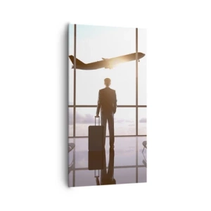 Canvastavla - Bild på duk - Du har tid, sakta ner - 65x120 cm