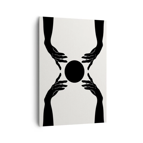 Canvastavla - Bild på duk - Ett hemligt tecken - 70x100 cm