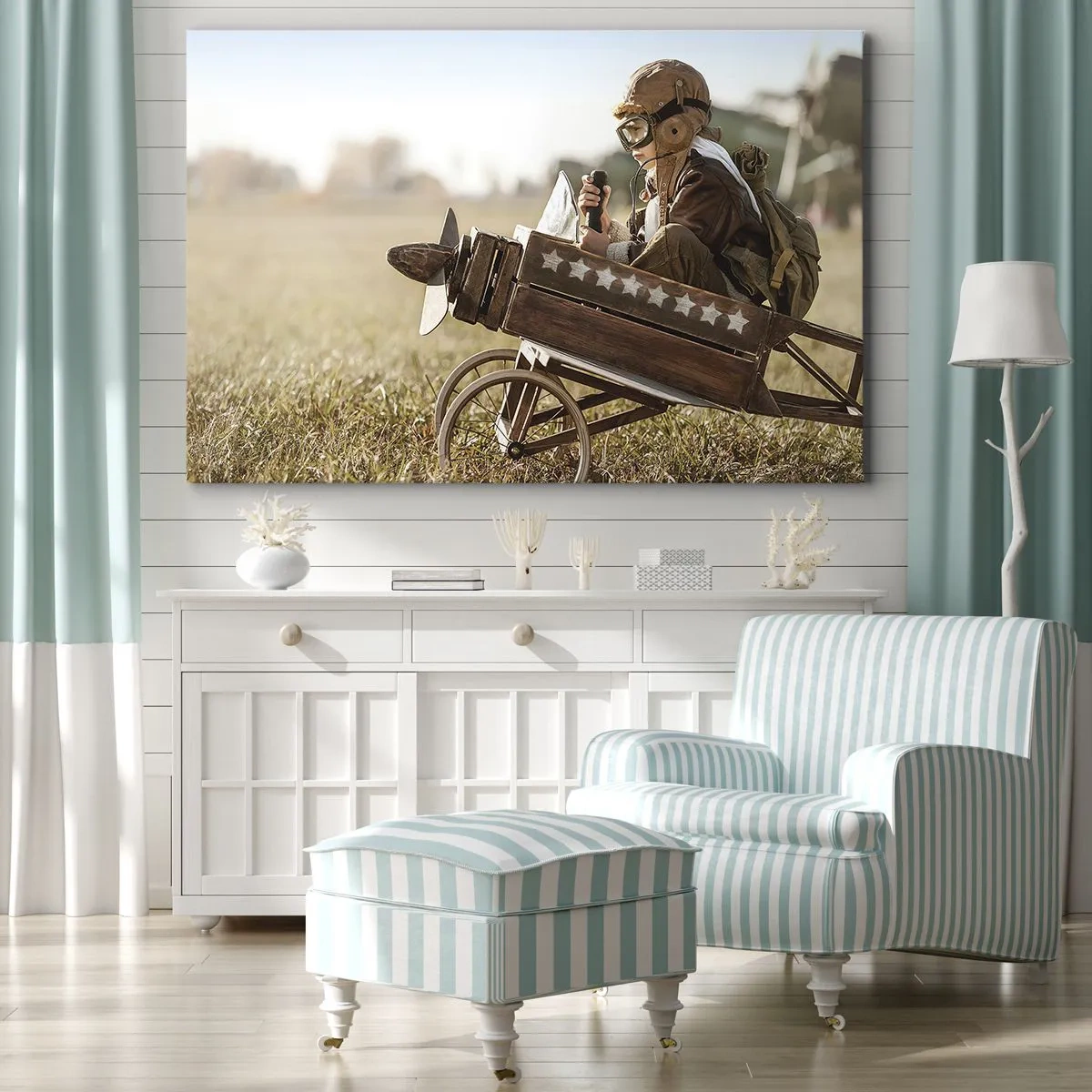 Canvastavla - Bild på duk - Stort mot drömmarna - 120x80 cm