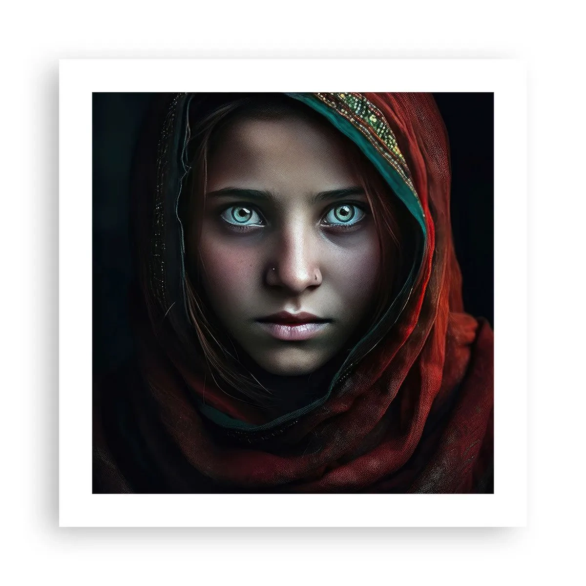 Affisch - Östlig prinsessa - 50x50 cm