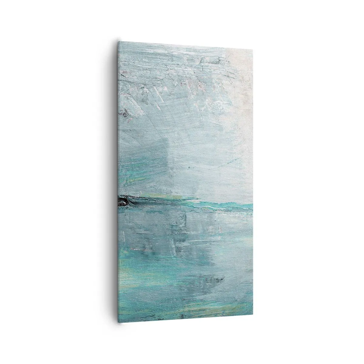 Canvastavla - Bild på duk - Horisontellt i blått - 65x120 cm