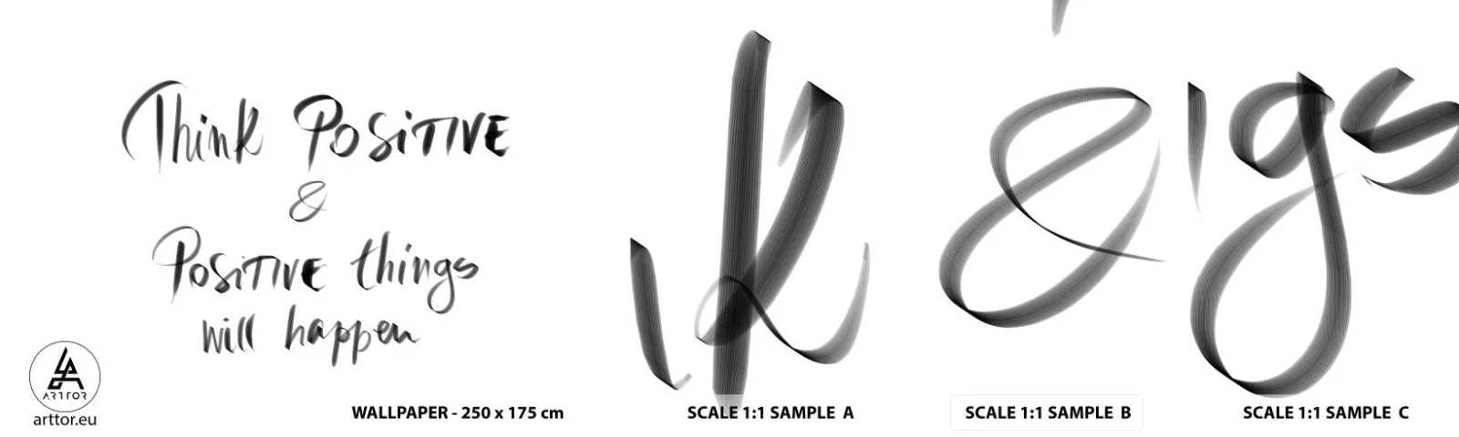 Provbit av självhäftande fototapet Deluxe Sticker - Hur ska man leva? - Typografi, Bekräftelse, Maxim - 100x30 cm