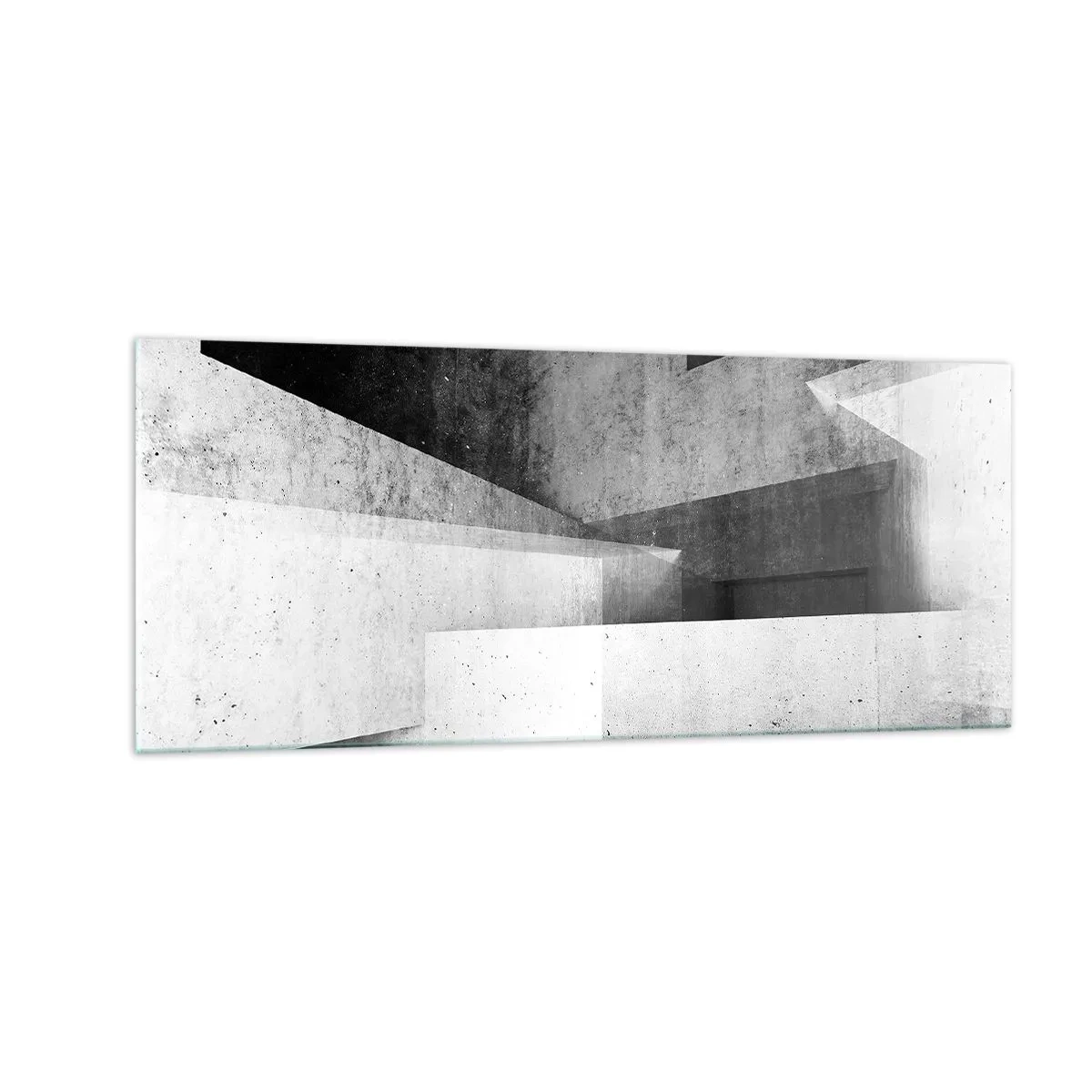 Glastavla - Bild på glas - Rummets struktur - 100x40 cm