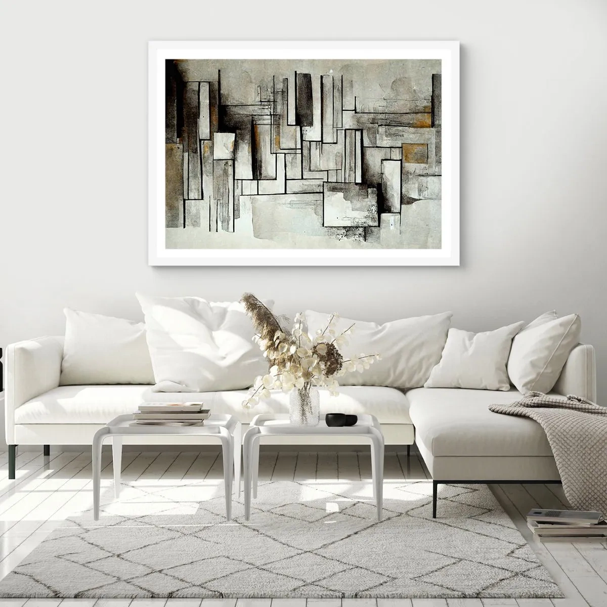 Affisch i vit ram - Kraften i enkelhet - 50x40 cm
