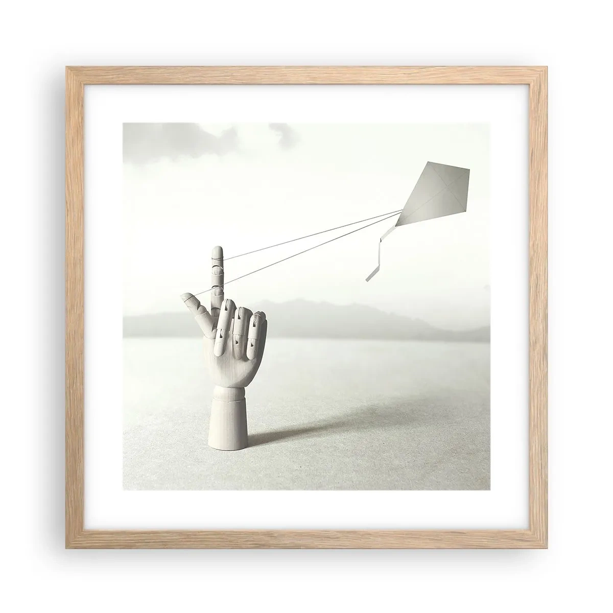 Affisch i ram av ljusek - Test av styrka - 40x40 cm