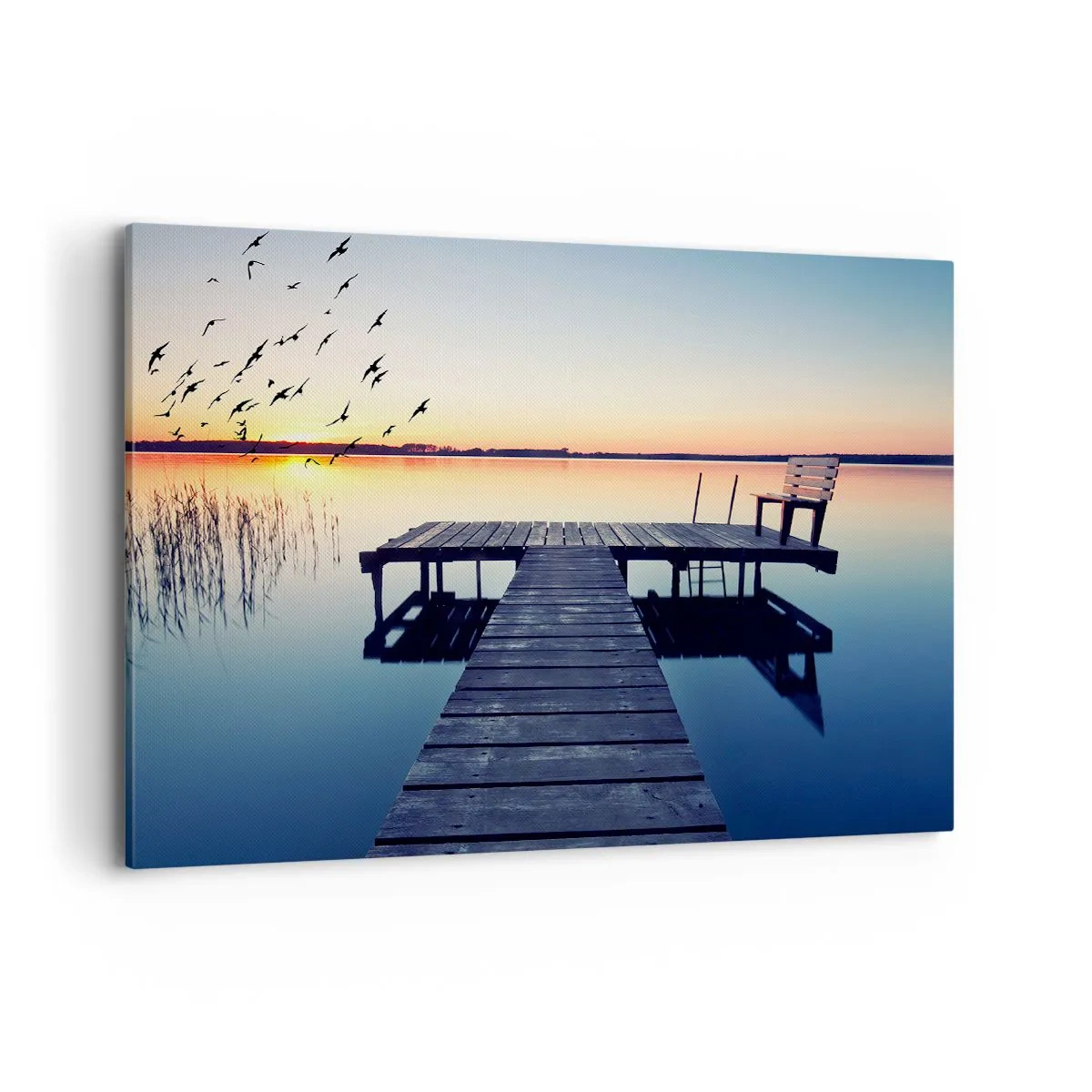 Canvastavla - Bild på duk - Det var en bra dag - 120x80 cm