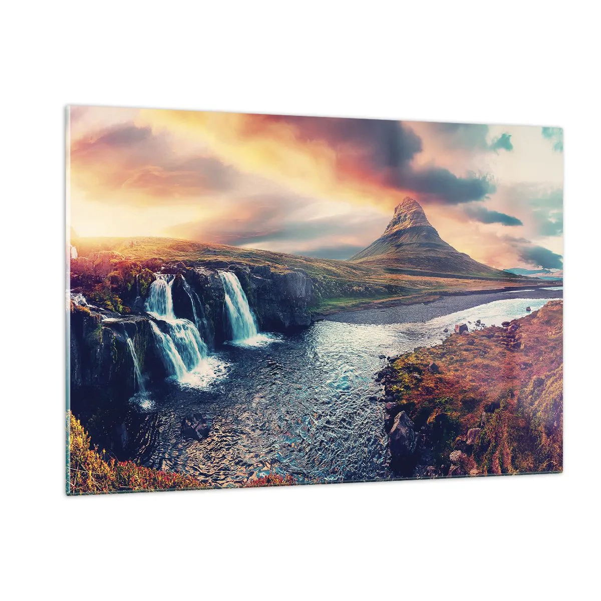 Glastavla - Bild på glas - I naturens majestät - 120x80 cm