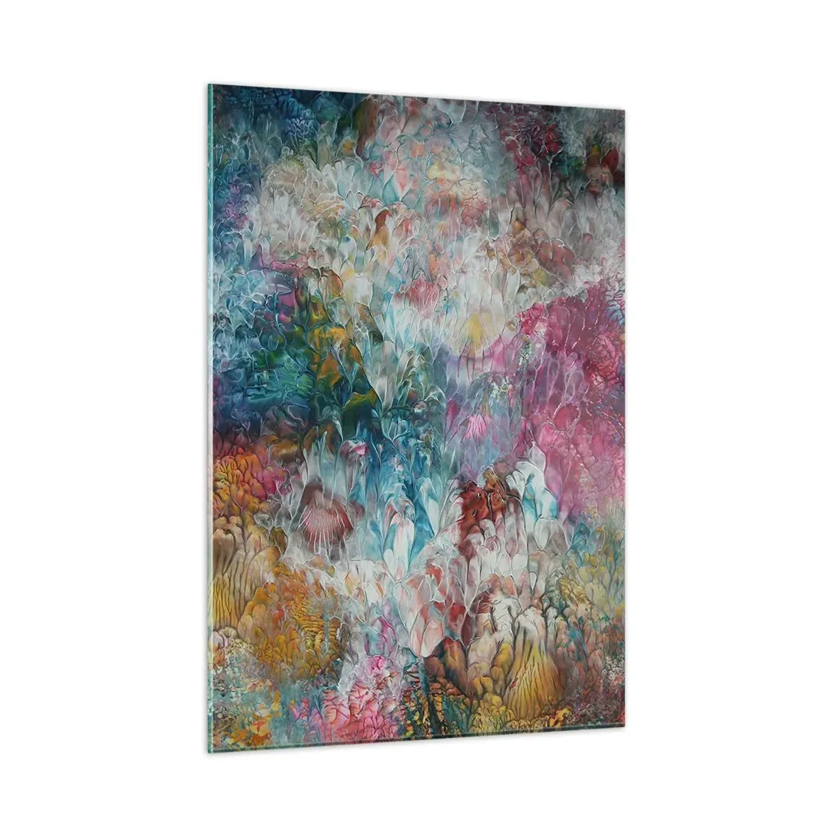 Glastavla - Bild på glas - I full blom - 50x70 cm