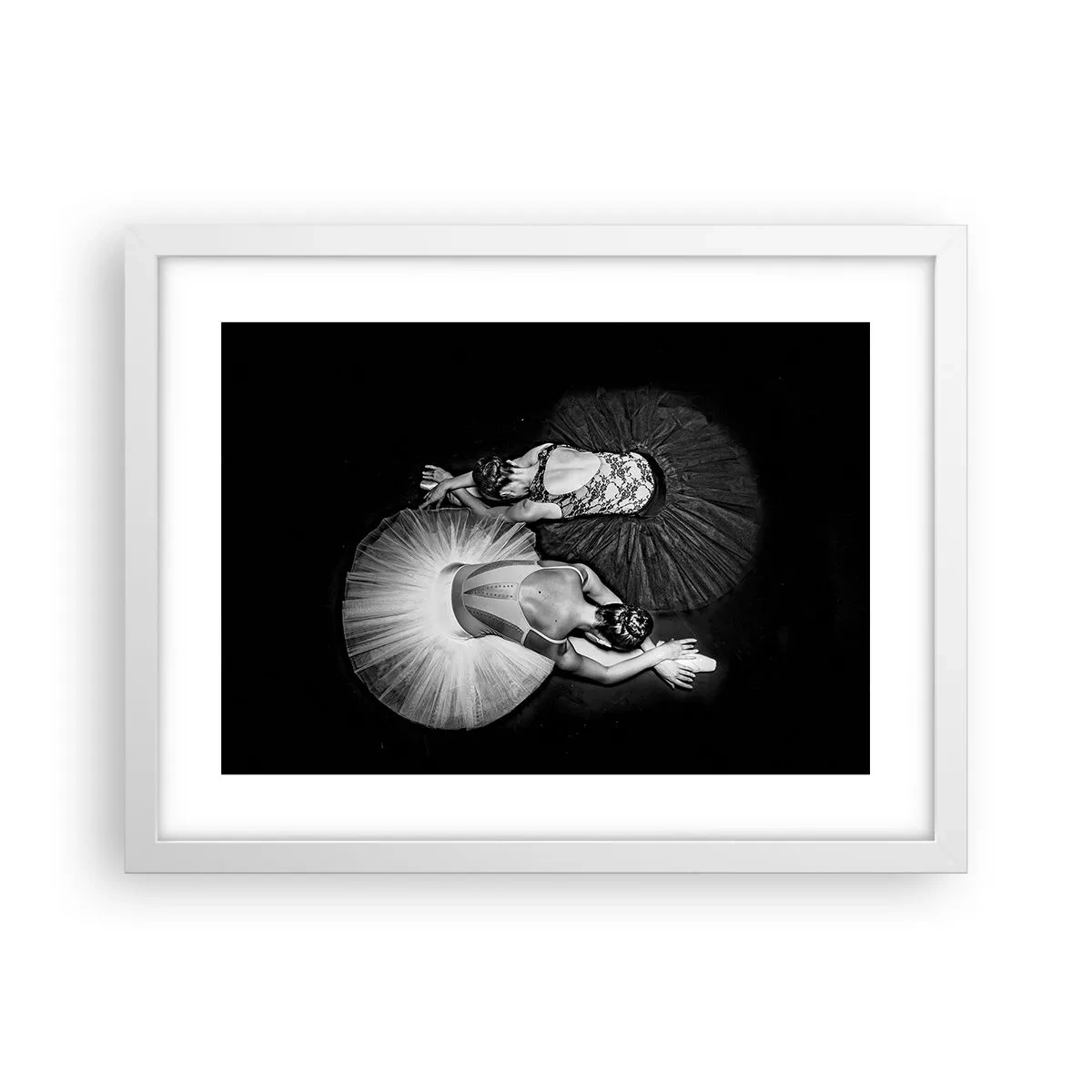 Affisch i vit ram - Jin och jang – den perfekta balansen - 40x30 cm