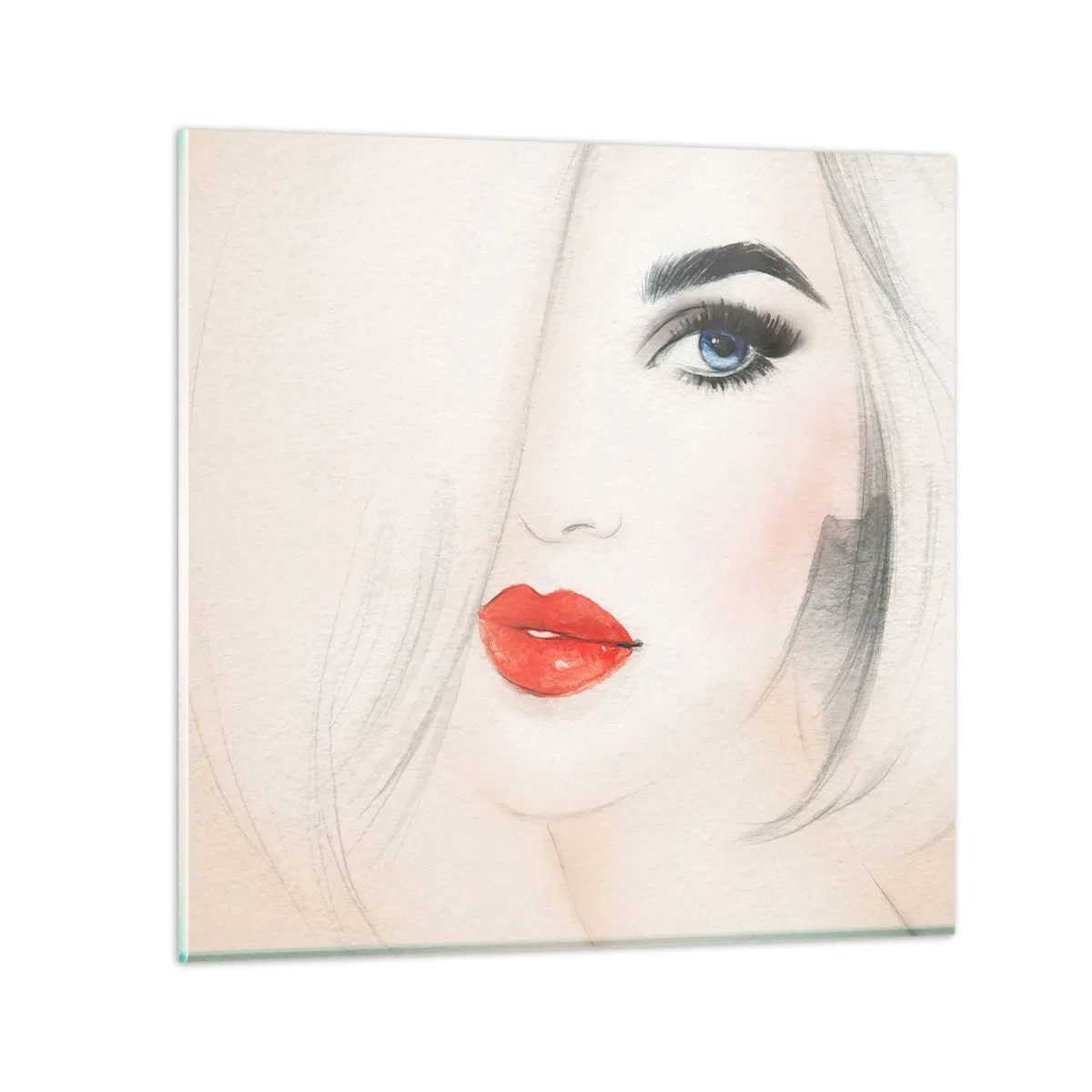 Glastavla - Bild på glas - Hypnotiserar och bedårar - 40x40 cm