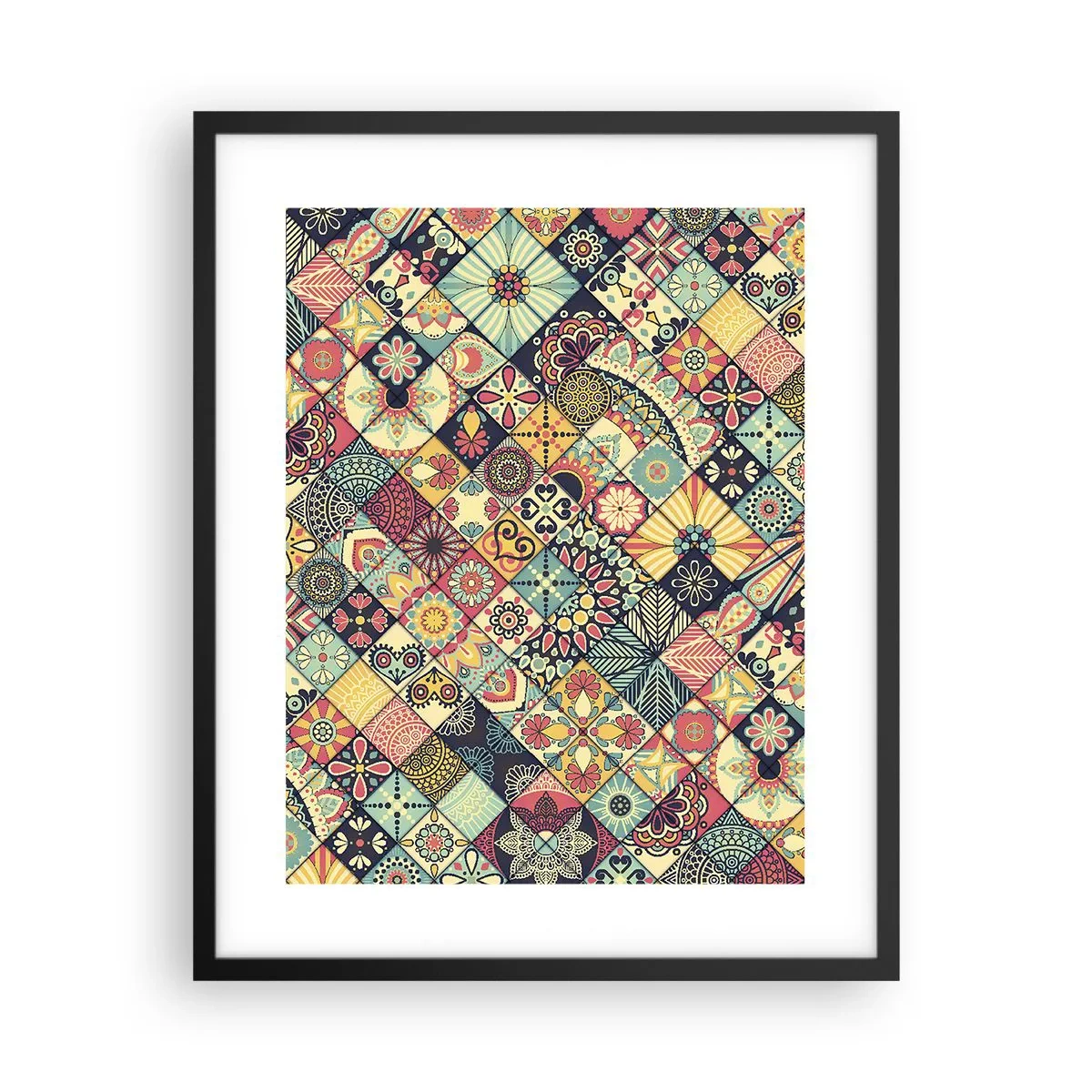 Affisch i svart ram - Marockansk stämning - 40x50 cm