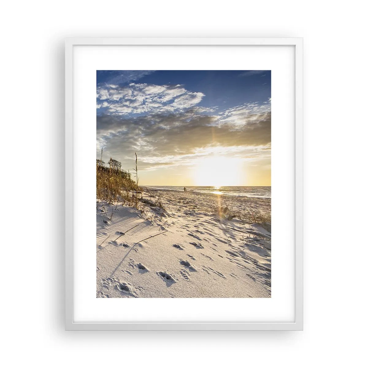 Affisch i vit ram - Inbjudan till promenad - 40x50 cm