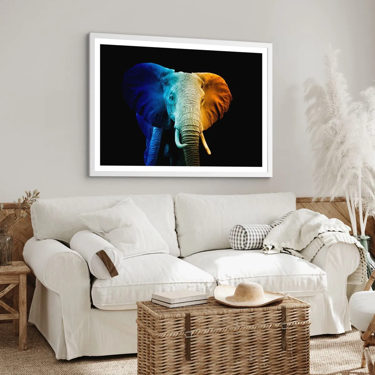 Affisch i vit ram - Excentriker, ej kuf - 100x70 cm