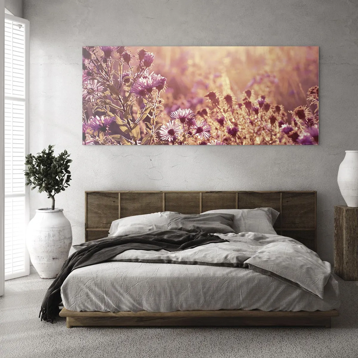 Glastavla - Bild på glas - Innan sommaren går bort - 160x50 cm