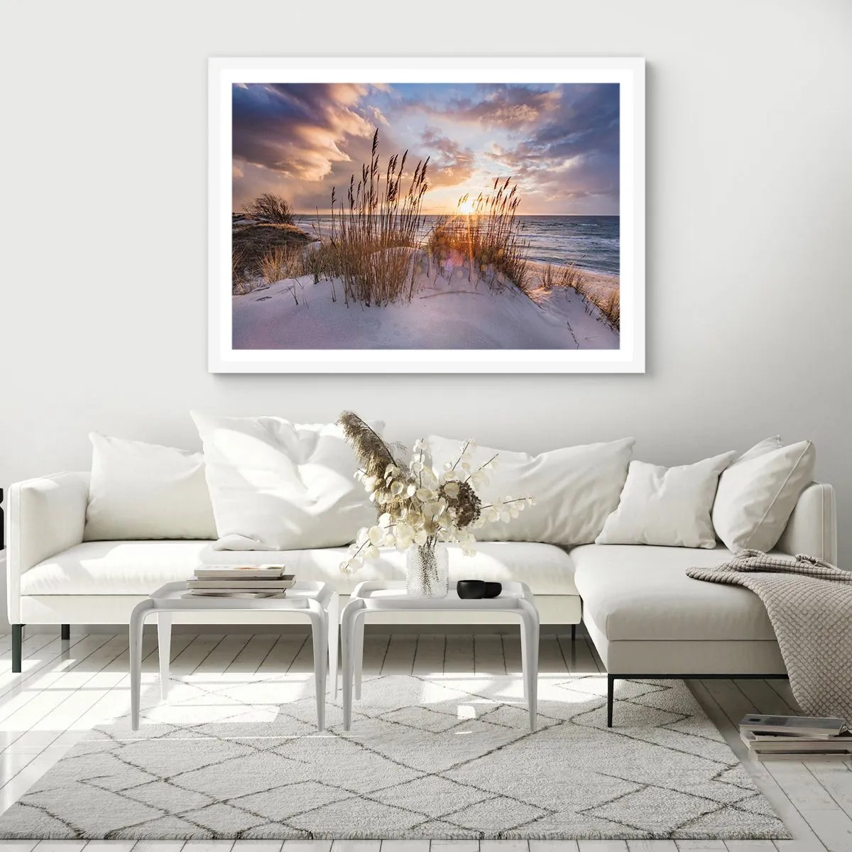 Affisch i vit ram - Farväl till solen och vinden - 100x70 cm