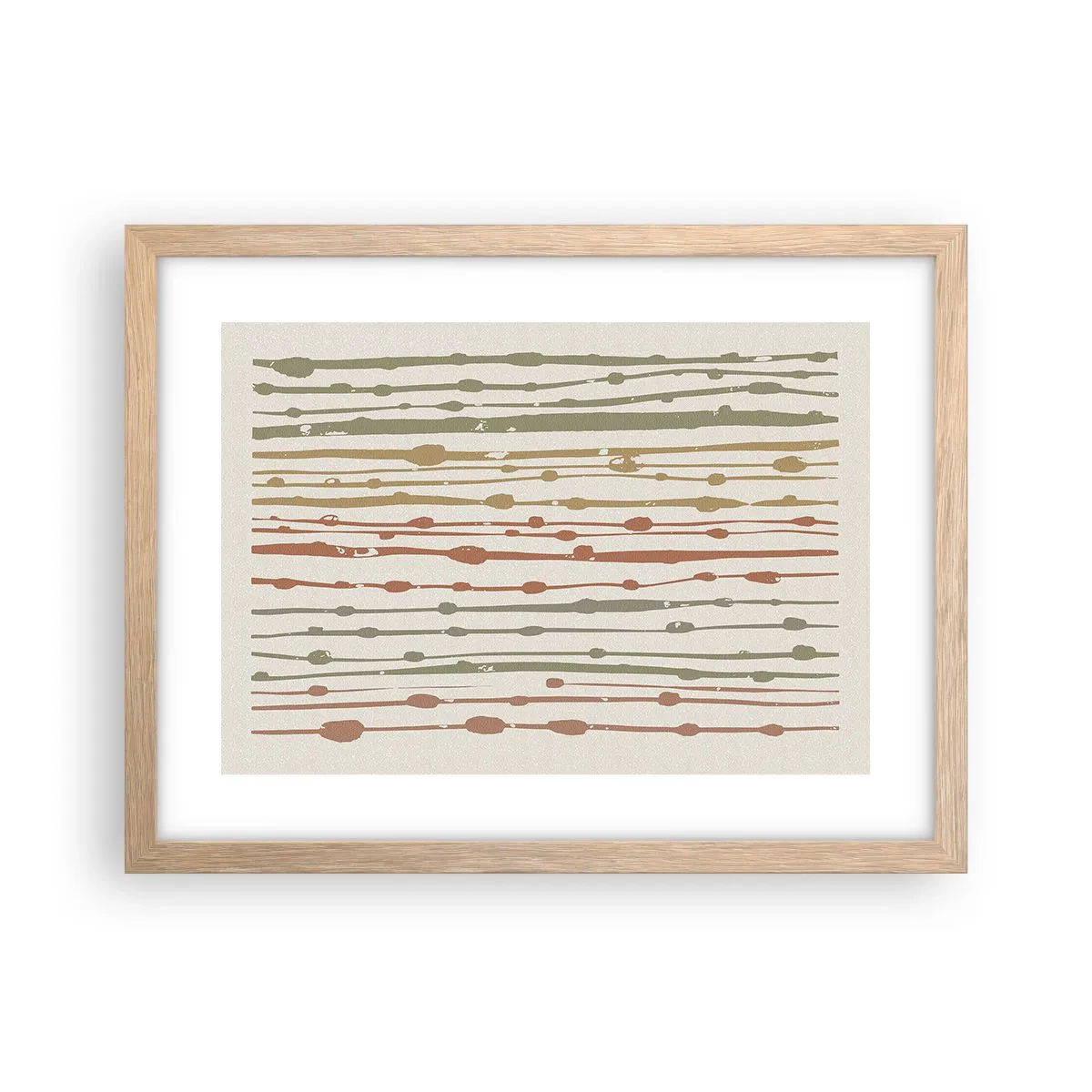 Affisch i ram av ljusek - Musikalisk färgnotation - 40x30 cm