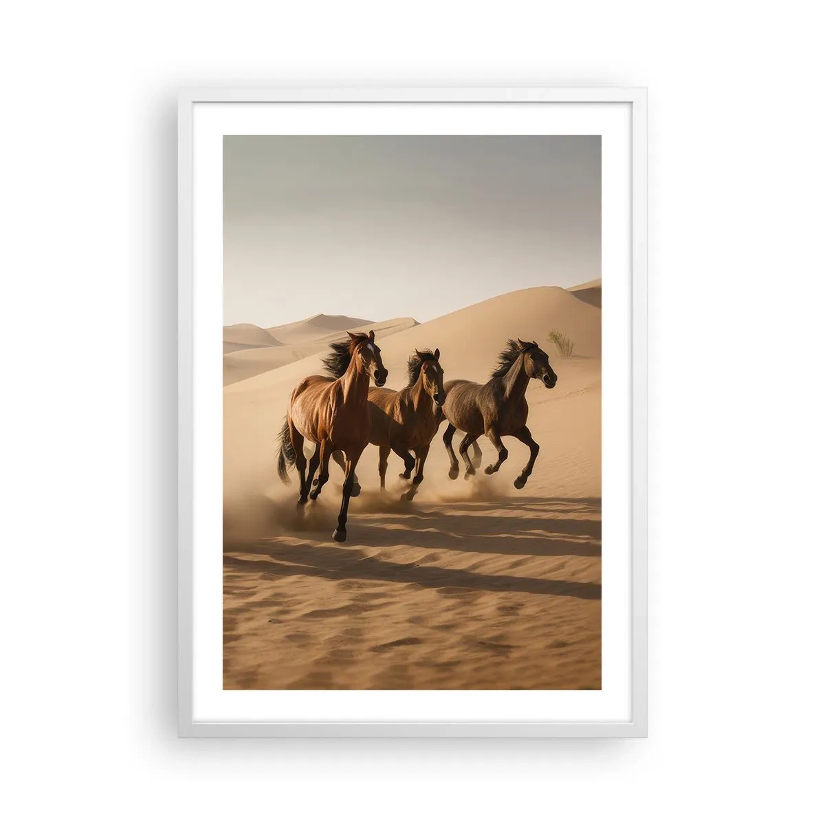 Affisch i vit ram - Fri som vinden - 50x70 cm