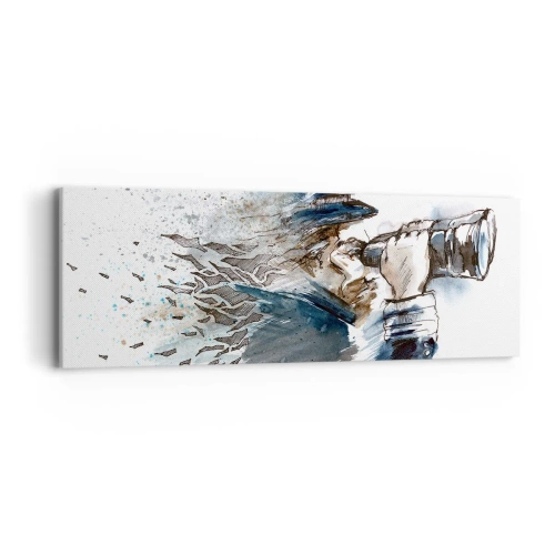 Canvastavla - Bild på duk - Tio i Beauforts skala - 90x30 cm
