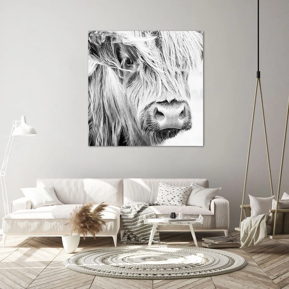 Canvastavla - Bild på duk - Skotsk vildhet - 40x40 cm