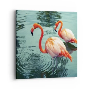 Canvastavla - Bild på duk - Nu är vi på modet - 40x40 cm