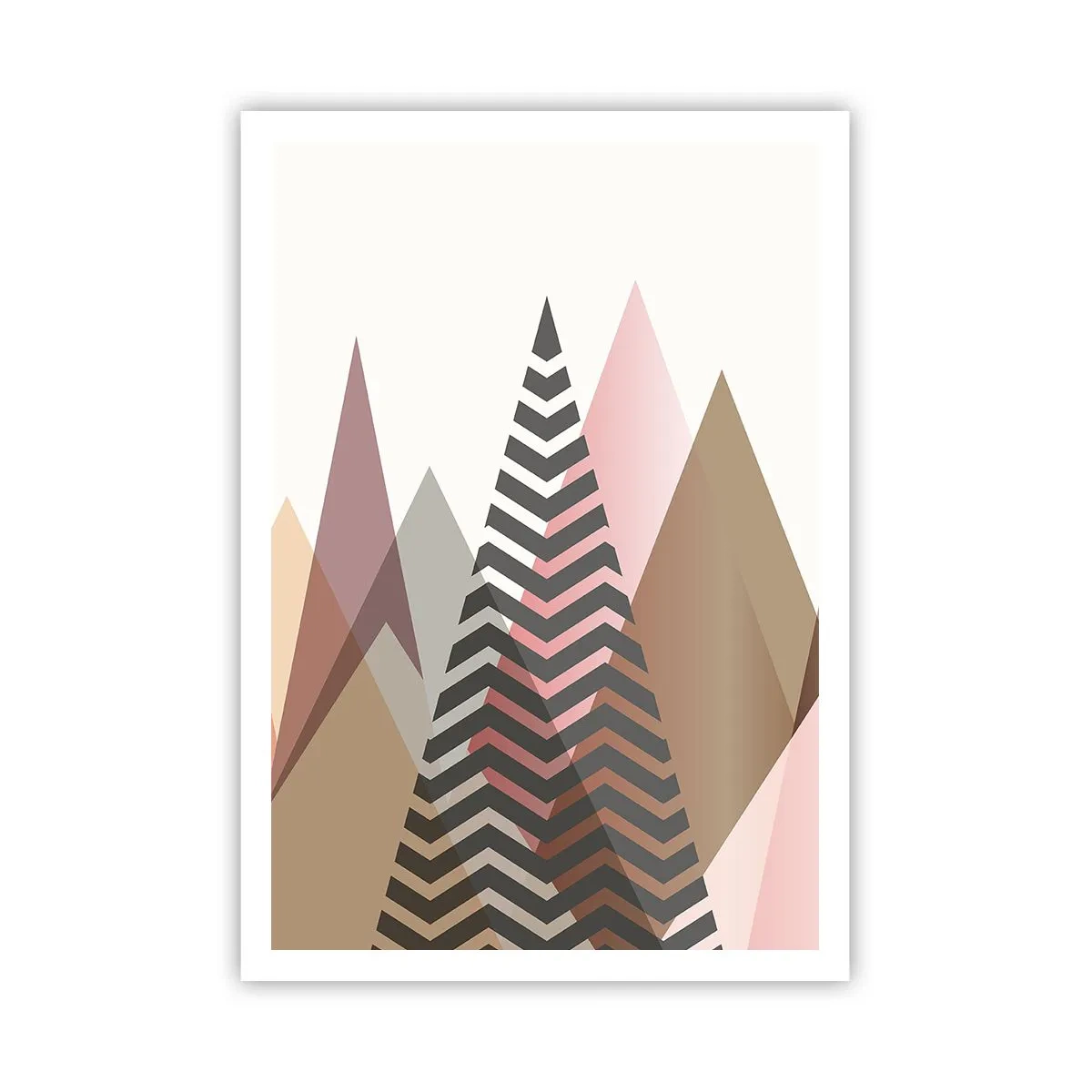 Affisch - Utsikt över pyramider - 70x100 cm